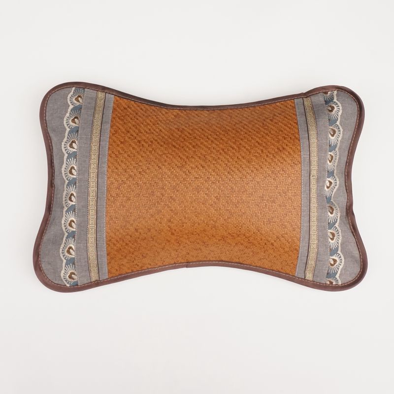 供應新款夏季涼枕 成人涼席藤枕 茶葉茉莉花香保健竹枕頭廠家批發