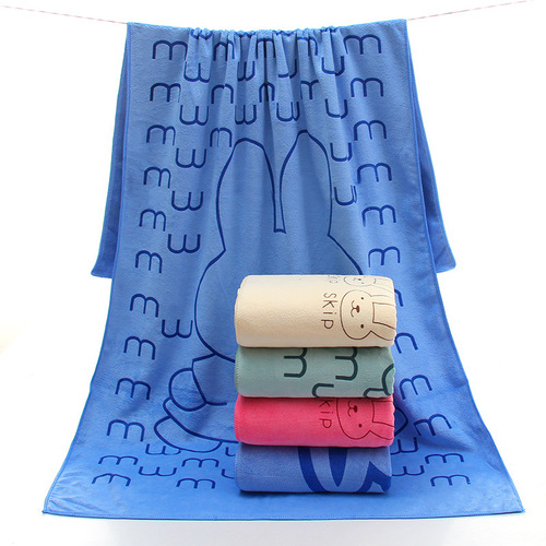 Bath Towel Beauty Salon Ultra-Fine Fiber Printed Bath Towel Manufacturer Baby Absorbent Thick Bath Towel 70*140