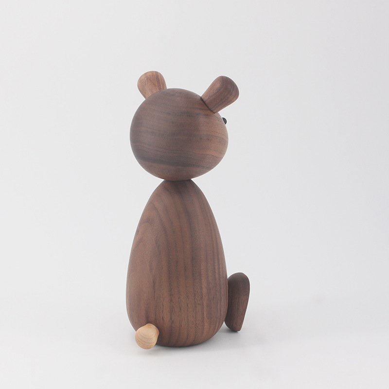 Wooden Squirrel - Back View