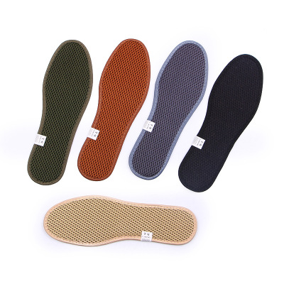 Manufactor wholesale Bamboo charcoal Deodorization Mesh Sandwich Insole refreshing Sweat ventilation Four seasons motion shock absorption Insole