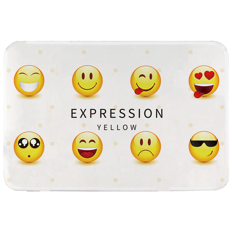 Alfombra de puerta de baño de estilo nórdico alfombra de piso impresa no tejida super suave alfombra de piso de felpa corta hogar absorbente alfombra de piso impresa