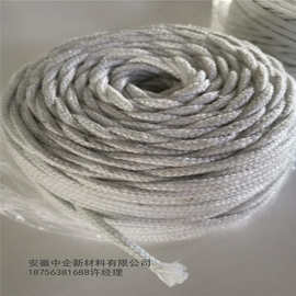 提供玻纤加强耐高温高密封硅酸铝纤维陶瓷纤维圆绳 玻纤绳