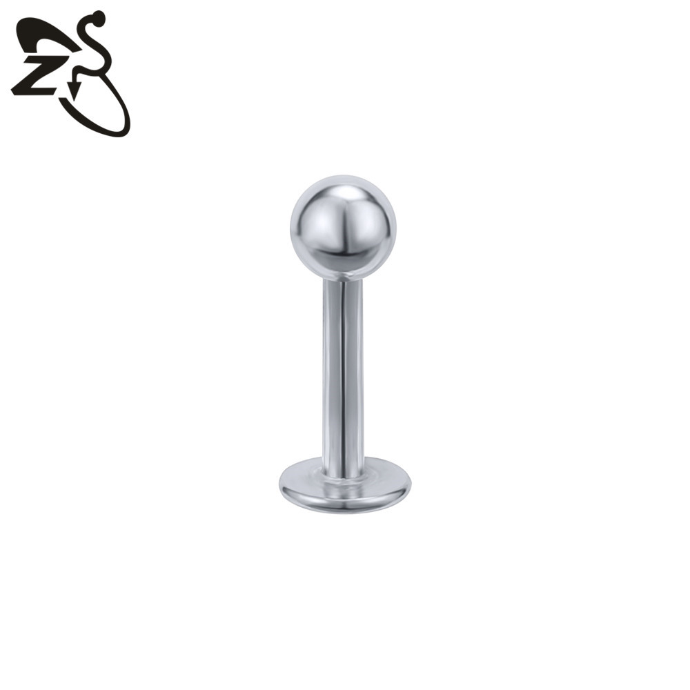 Pointed titanium steel lip stud product view