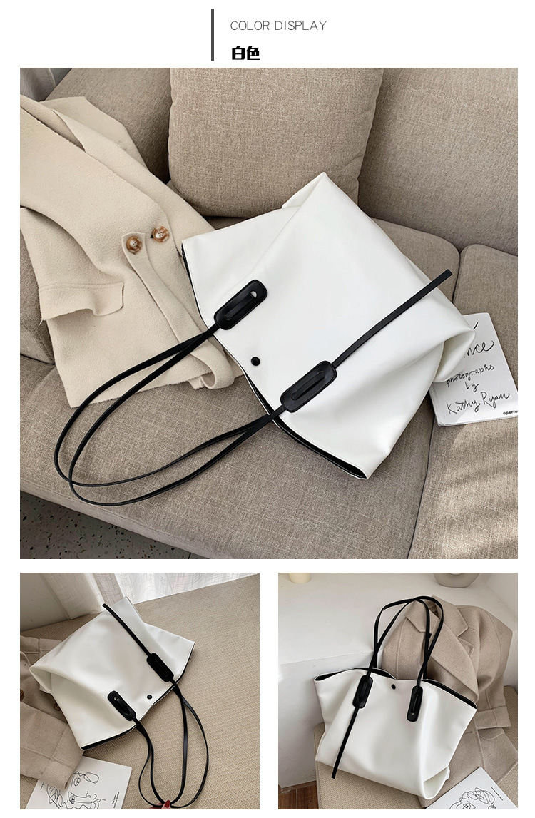 Bolso Grande De Superficie Suave De Otoño E Invierno 2019 Nuevo Bolso De Hombro Con Textura Coreana De Moda Bolso De Mano De Moda De Gran Capacidad display picture 14