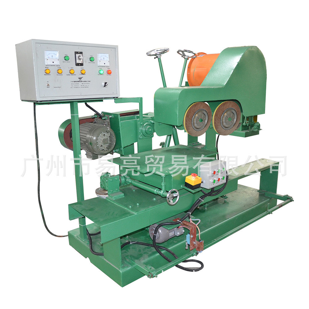 厂家直销立式不锈钢自动抛光机镜面餐具哑光双头轴平面横抛机