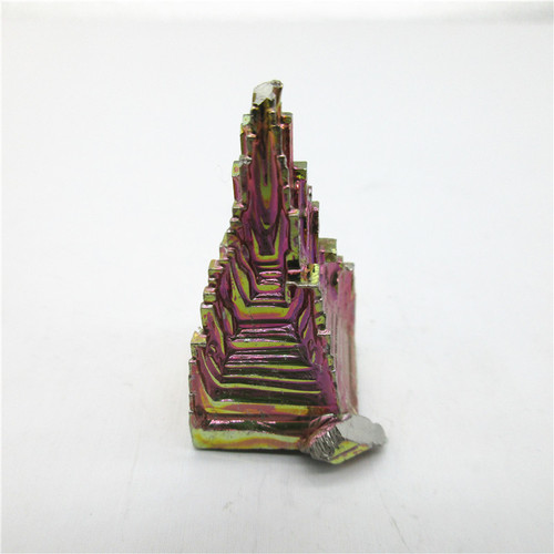 Bismuth ore, bismuth crystal, seven-color metal crystal, small ornaments, teaching specimens