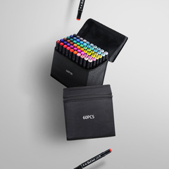 馬克筆袋收納袋大容量方形繪畫筆專業收納袋24/30/40/60/80/168色