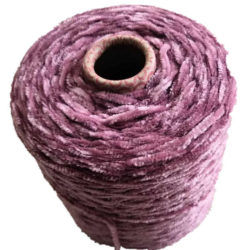 金涛厂家1.8雪尼尔色纱 有光半光雪尼尔 帽子围巾手工编织针织纱