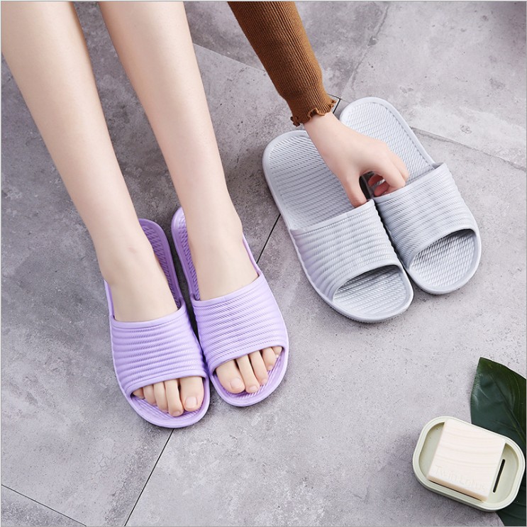 2019新款家居拖 夏季室内男凉拖酒店eva泡沫止滑情女条纹拖鞋批发|ms