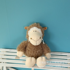 Capped Sheep Orange Sheep Cute Plush Doll Sheep Figurine Huggable Stuffed Animal Soothing Toy Gift for Girls Wholesale