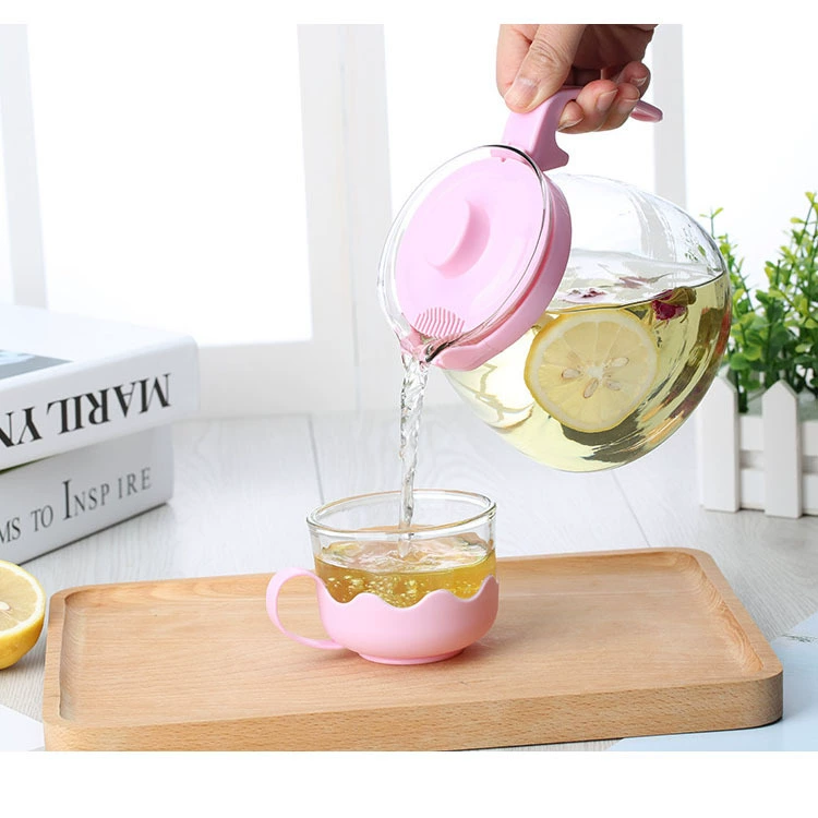 Glass teapot, flavored tea, handheld tea set, Birthday gift