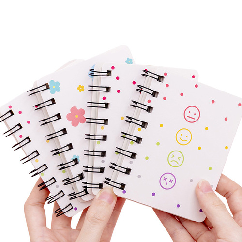 Zhishun Hyuna Xiaohua roll-over coil notebook student mini portable loose-leaf notebook notepad A7 pocket notebook