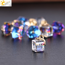 立方玻璃散珠飾品立方形2mm孔奧地利水晶珠寶制作配件手工DIY