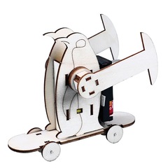 創意新品科技小製作電動滑行企鵝機器人DIY科學物理實驗材料批發