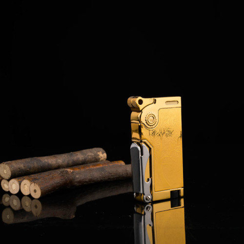 Manufacturer supplies metal fashionable pipe lighters inflatable windproof cigarette lighter advertising gifts custom logo printing