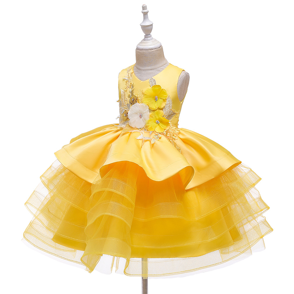 New Children's Dress Princess Dress Girls Pettiskirt Flower Girl Wedding Ceremony display picture 20
