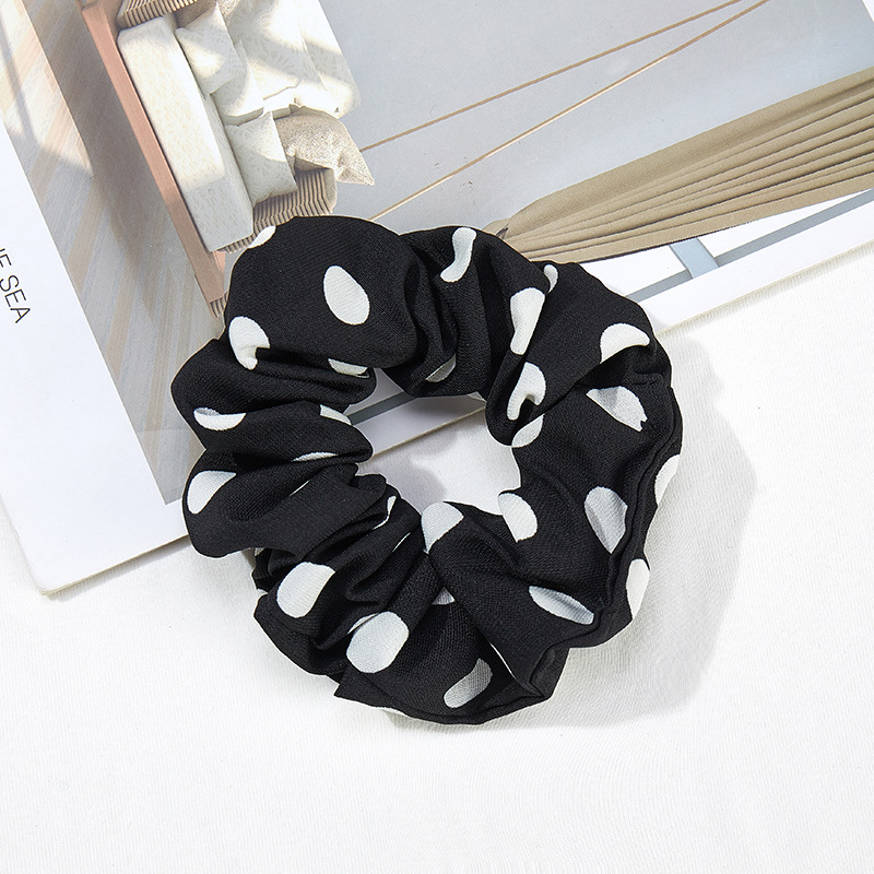 Dot New Spring And Autumn Creative Christmas Hair Ring High Elastic Seamless Cloth Ring Female Headwear Wholesale display picture 4