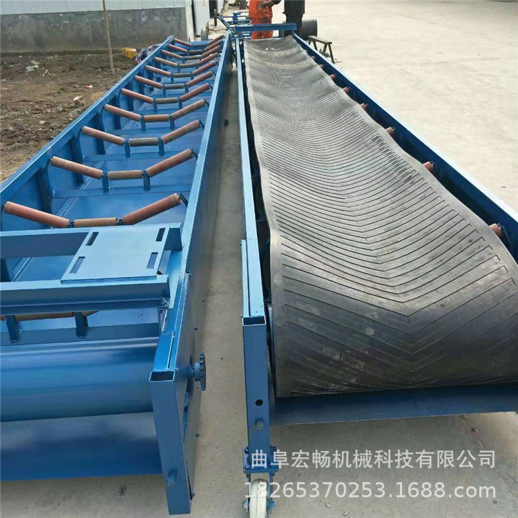 生活垃圾全封閉式皮帶輸送機防爆電機帶式輸送機