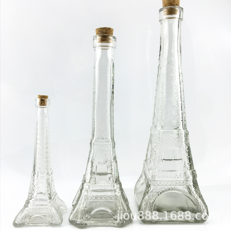 Botella de vidrio botella de caramelo botella de pudín de corcho que deseen botella con corcho cielo estrellado micro paisaje