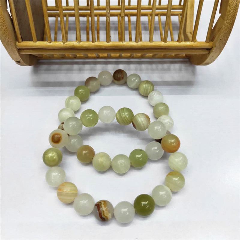 Wholesale of new Afghan blue jade bracelets, DIY beaded blue jade bracelets, natural stone bracelets, factory direct sales detail image 11