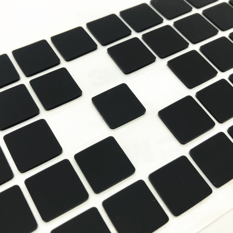 方形黑色硅胶脚垫 橡胶防滑垫家具脚垫电器防震垫eva泡棉垫