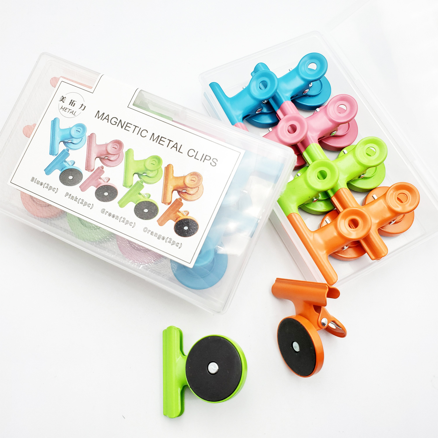 [Meituoli NO.Y08C02 ]exquisite box-packed magnet Clamp colour lovely series Clip 8 box