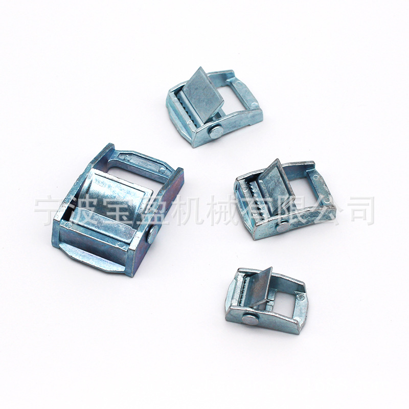 1寸/53克方头锌压扣，织带扣，货物捆绑带压扣，训练带扣，锁扣