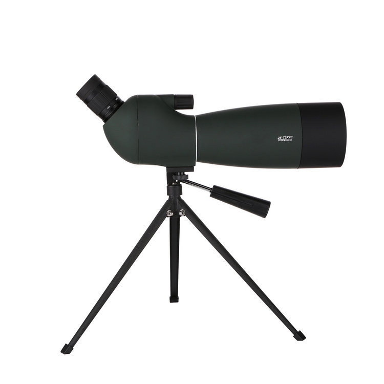 厂家定制25-75x70大口径单筒高倍高清观靶观景望远镜观鸟望远镜