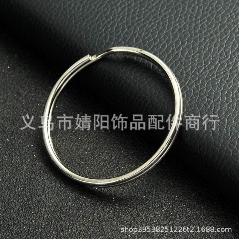 厂家直销广25mmx1.5光圈 表面光滑光圈定制 金属钥匙环批发现货