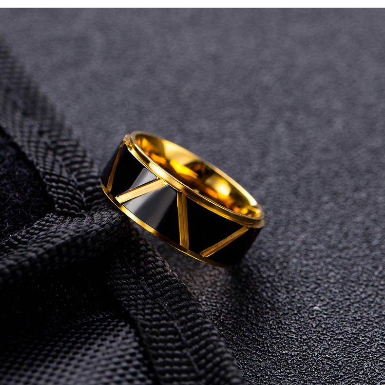 Fashion Geometric Titanium Steel Plating No Inlaid Men'S display picture 3