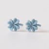 Ceramics, cute design accessory, fresh small earrings for adults, simple and elegant design