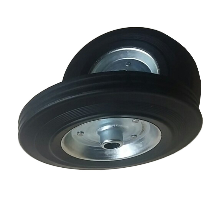 供应8寸塑料胶粉实心轮工具车手推车小拖车轮胎多种规格尺寸可选