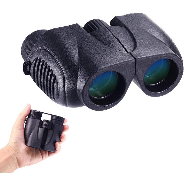 便携式黑色小保罗 8*22望远镜 户外迷你高倍高清双筒望远镜10X22