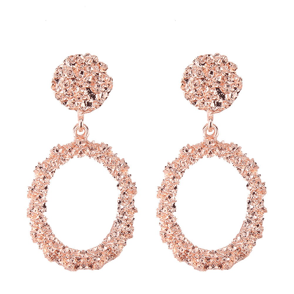 Alloy Drop-shaped Earrings Simple Atmospheric Jewelry Ins Wind Earrings display picture 11