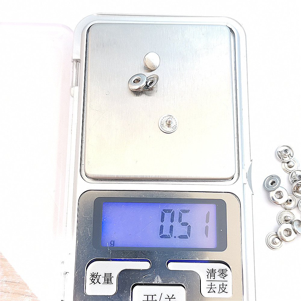 6mm four-button buckle, copper wallet mini snap, stationery button, leather bag hidden buckle 3