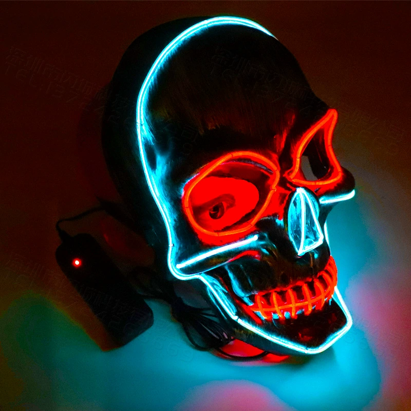 Хэллоуинская skull horror светящаяся маска череп голова пугающая холодная маска воскрешение призрак фестиваль вечеринка призрак мозг