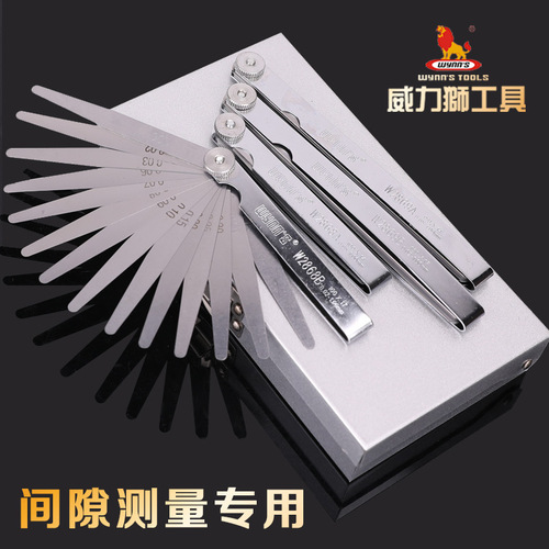 Power Lion stainless steel feeler gauge 100mm gap piece plug gauge thickness gauge accuracy 0.02-1.0mm thickness gauge