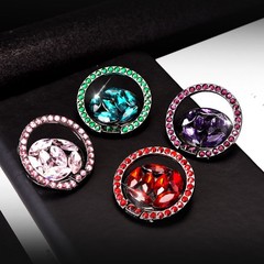 帶水鑽指環扣創意個性手機新款卡扣式粘貼式懶人支架鑽鑽飾潮女款