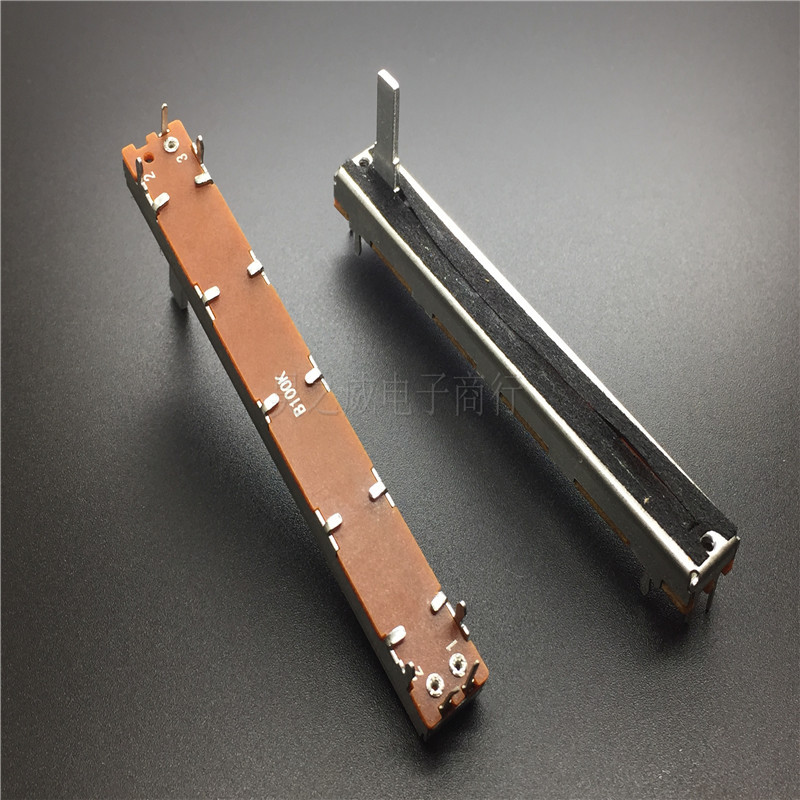 直滑推子单声道电位器 B100K-15MM 长75MM行程60M 调音台调光灯