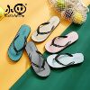 Black 2022 summer New slippers lovers Pinch Beach shoes leisure time Exorcism The thickness of the bottom Herringbone