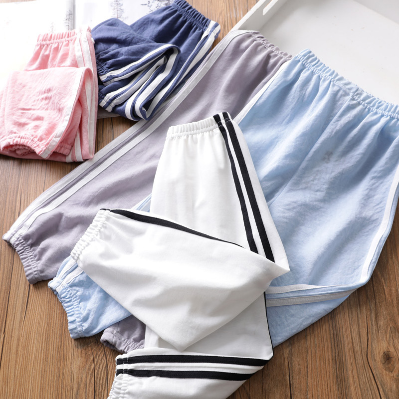 2019 Mosquito proof pants summer Female baby Borneol Cotton Knickers Spring and summer New products girl stripe pure cotton trousers