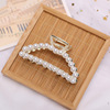 Fresh jewelry from pearl, metal Japanese cute crab pin, hairgrip, Chinese hairpin, simple and elegant design