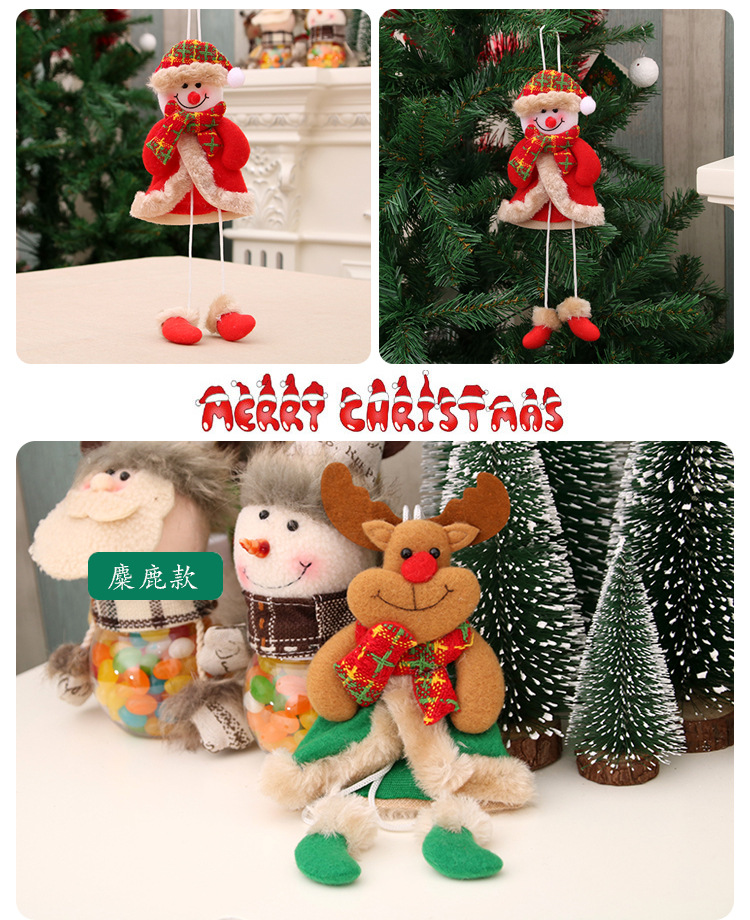 Weihnachts dekoration Weihnachten mit Bein anhnger Weihnachts geschenk kleine Stoff Weihnachts baum anhnger kleine Puppepicture9