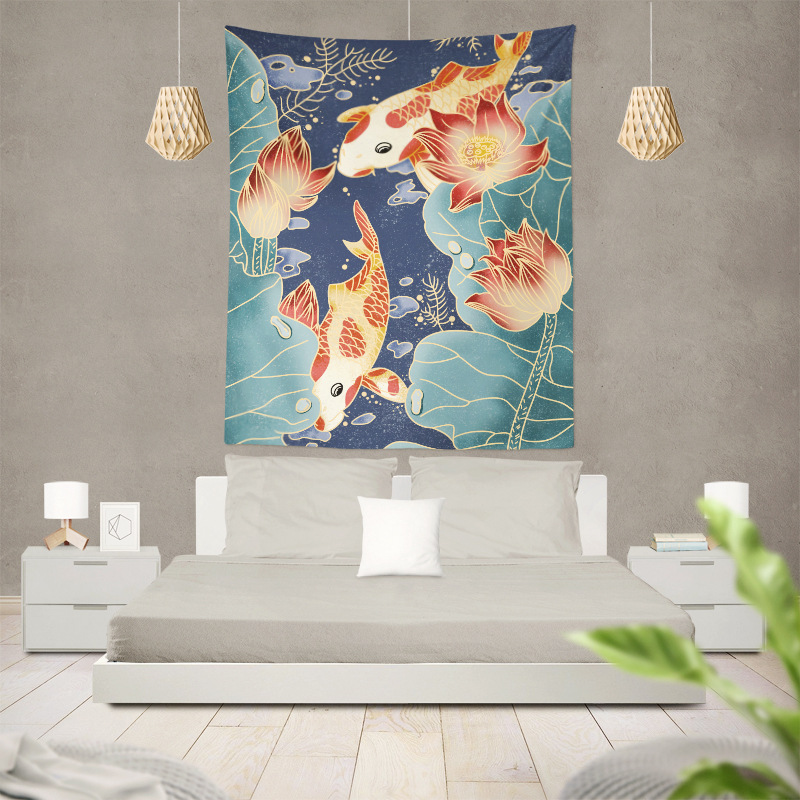 来图定制潮流挂毯 印花墙壁挂布亚马逊速卖通网红墙布跨境专供