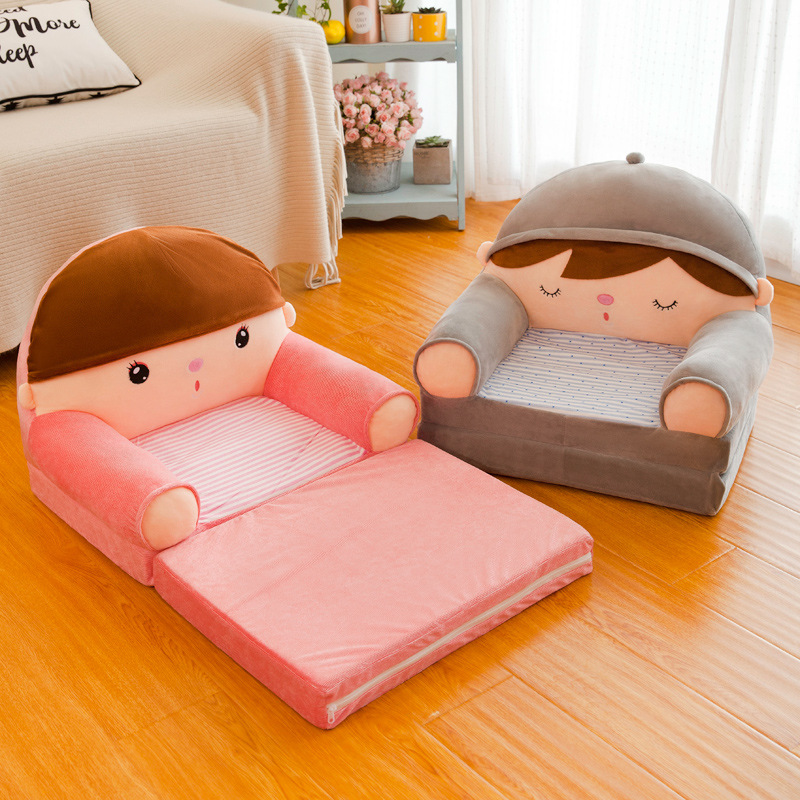 Wholesale children's folding sofa cartoo...