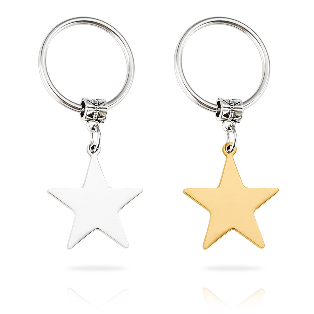Fashion Star Stainless Steel Bag Pendant Keychain display picture 5