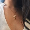 Sophisticated two-color accessory, pendant, necklace, chain for St. Valentine's Day, suitable for import, Birthday gift, wholesale