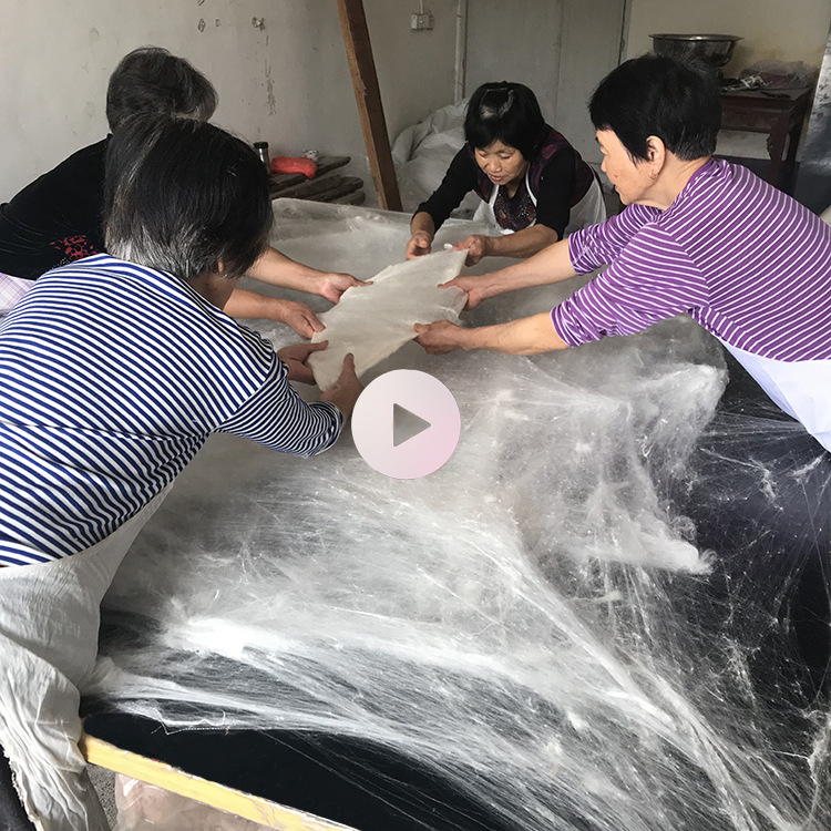 廠家直銷古法手工100%桑蠶絲被冬被子母被全棉四季被芯禮品被批發