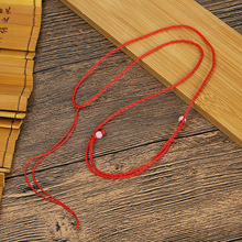 简约 素线可调节两珠绳璎珞线 两元店饰品 红绳吊坠绳  厂家直销