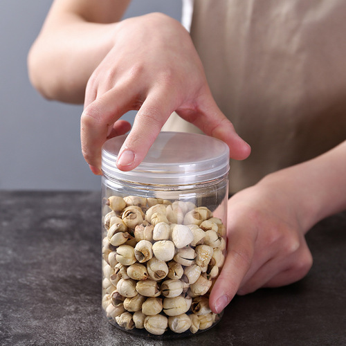 Manufacturer wholesale 8.5*15 plastic bottle PET plastic jar transparent food grade sealed jar 750ml wide mouth bottle